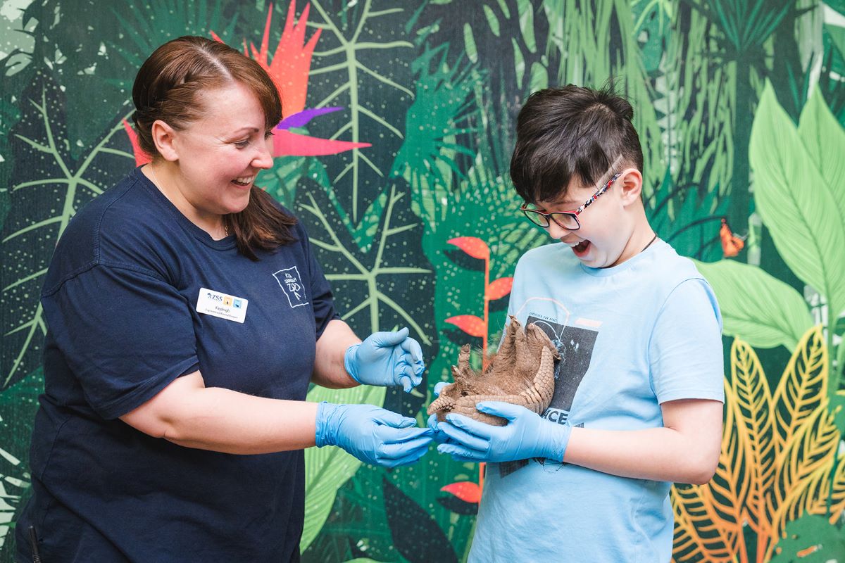 Edinburgh Zoo keeper experience IMAGE: Rachel Hein 2024